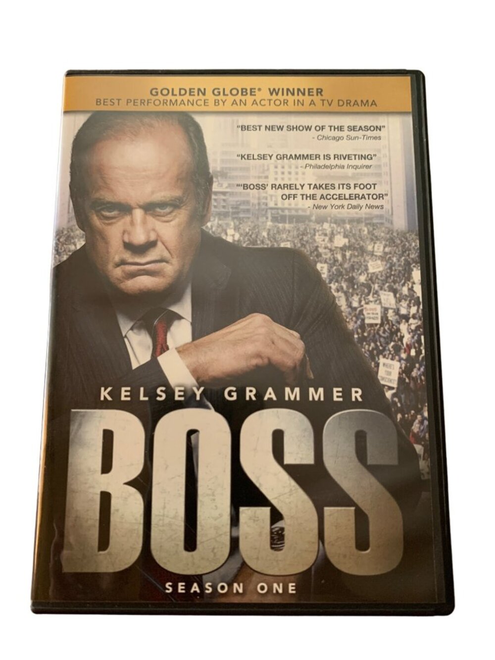 Boss Season 1 DVD 3-Disc Kelsey Grammer Starz TV Drama Complete First Season